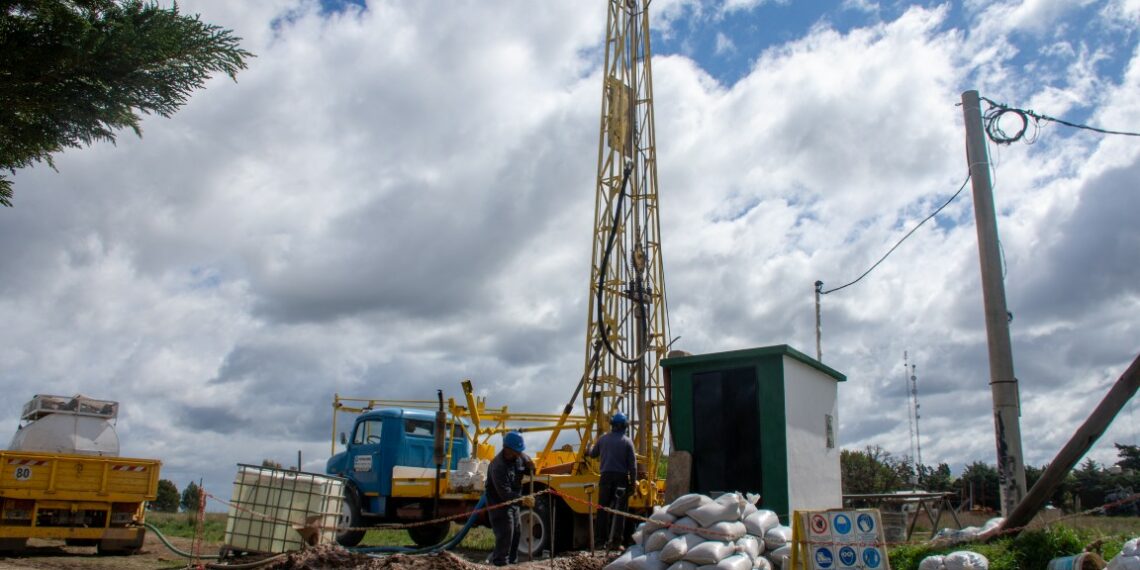 Avanza la obra de optimización del sistema de agua potable en Chasicó
