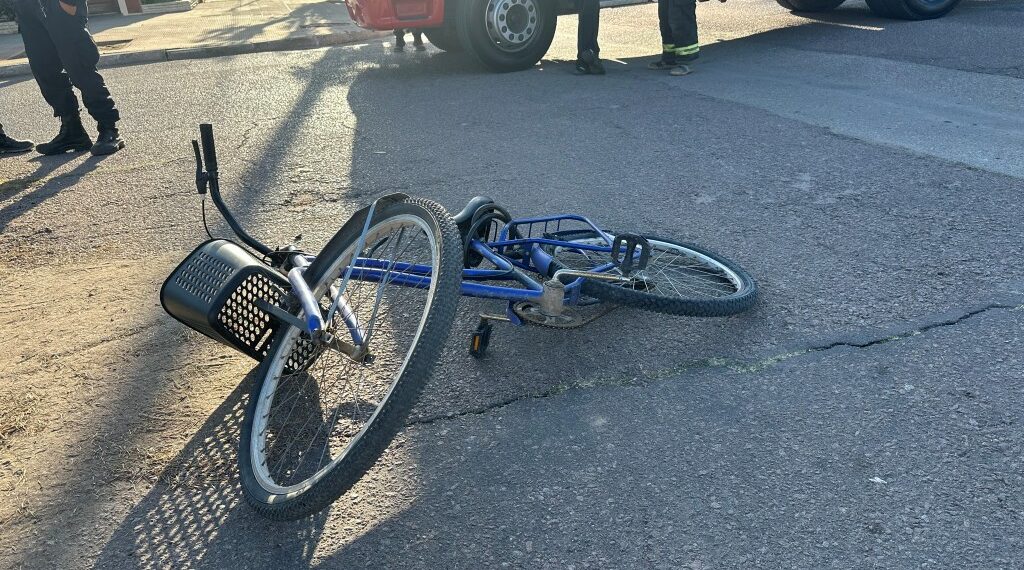 Accidente de tránsito en San Martín y Sarmiento de nuestra ciudad