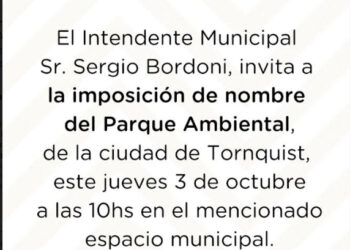 Habrá un acto para la imposición de nombre del Parque Ambiental