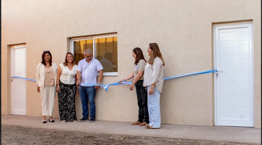 Sergio Bordoni inauguró dos aulas en la Escuela Agraria Nº 1