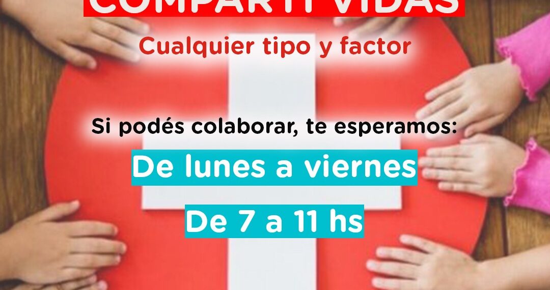 Donación de sangre: convocatoria a la población a reponer stock