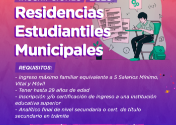 Inscripciones 2025 a las residencias estudiantiles municipales