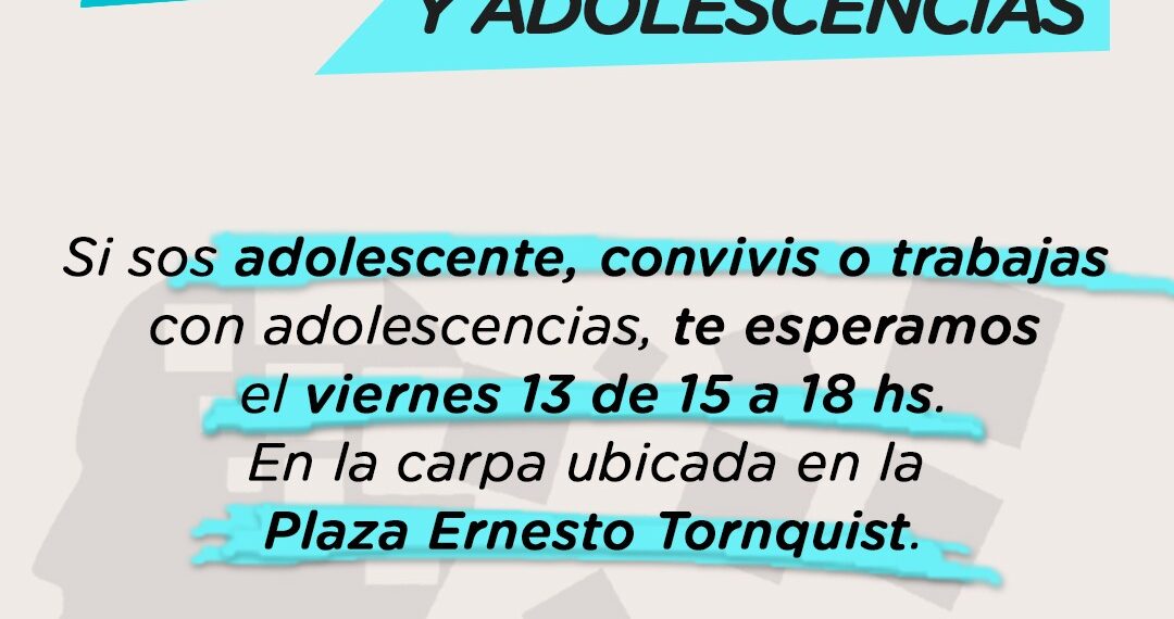 Salud mental y adolescencias: Jornada abierta en la plaza ‘Ernesto Tornquist’