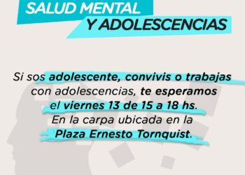 Salud mental y adolescencias: Jornada abierta en la plaza ‘Ernesto Tornquist’
