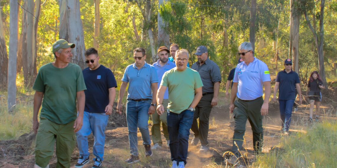 Tornquist fue sede de una capacitación de medios aéreos en incendios forestales