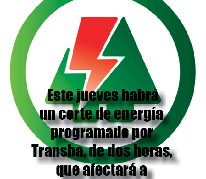 CELT Informa: Este jueves habrá un corte programado por Transba, de dos horas, que afectará a la zona serrana