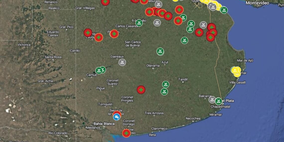 Alerta naranja por la presencia de cianobacterias en el Dique Paso de las Piedras