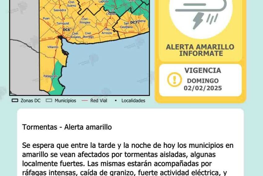 Otra jornada con altas temperaturas y alerta amarilla por tormentas