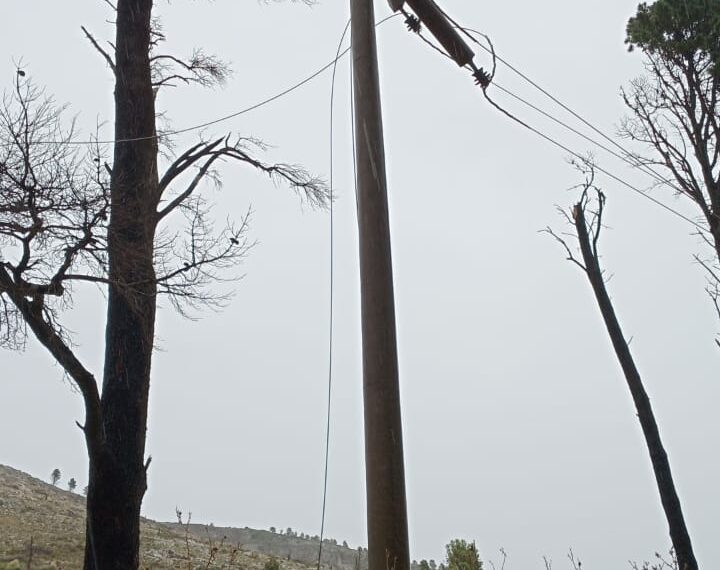 CELT. informa: El temporal provocó cortes de energía en Villa Ventana, en el sector rural y en el sistema de cable e internet