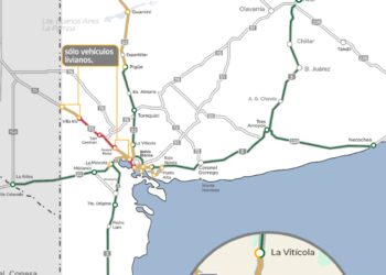 Estado de las rutas en Bahía Blanca