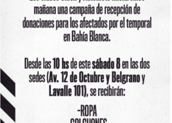UNIDOS POR BAHIA BLANCA: Los clubes Unión y Automoto inician una campaña solidaria