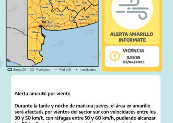 Alerta amarilla por vientos fuertes en Tornquist y toda la región