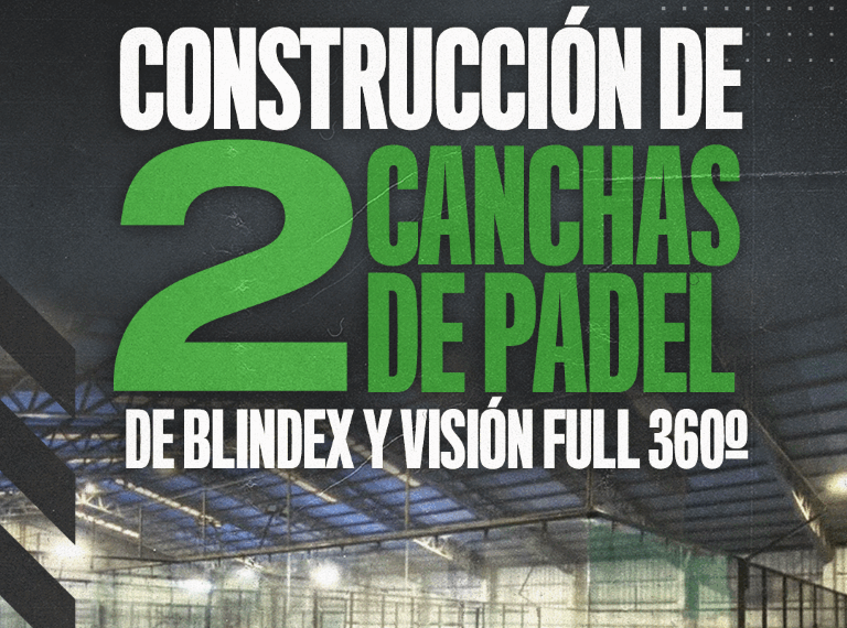 El Club Unión construirá dos canchas de pádel de blindex en su predio deportivo