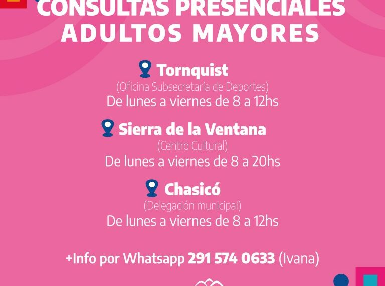 Juegos Bonaerenses: Consultas presenciales para Adultos mayores