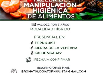 El municipio lanzó un nuevo Taller de Manipulación Higiénica de Alimentos