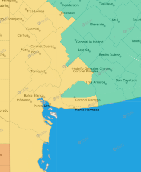 Alerta amarillo por tormentas para Tornquist y la región