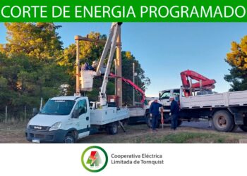 CELT Informa:  Corte de energía programado que afectará la zona de lagunas y establecimientos rurales adyacentes