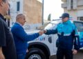 Junto al Ministro de Seguridad provincial, Bordoni entregó nuevos móviles policiales