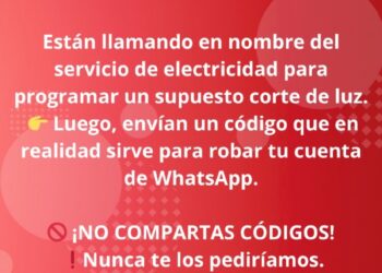 Alerta: se hacen pasar por la CELT para robar cuentas de WhatsApp