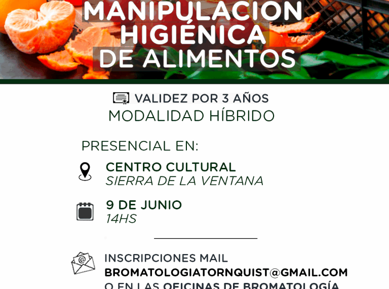 Continúa el Taller Municipal de Manipulación Higiénica de Alimentos con modalidad presencial