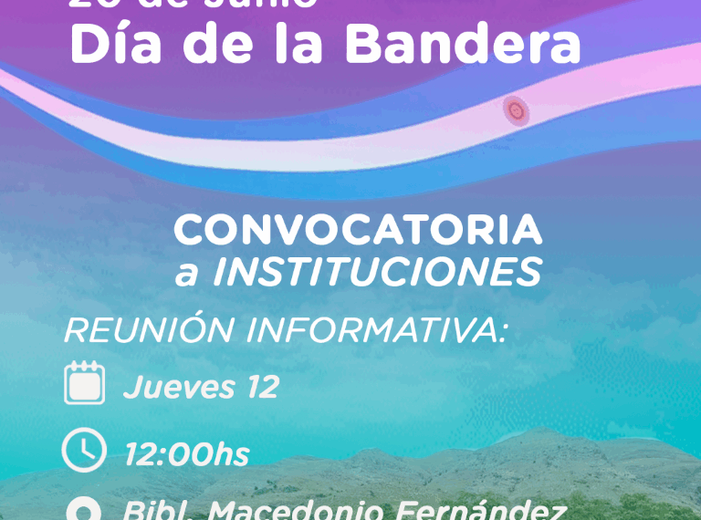 Día de la Bandera: Convocatoria a reunión organizativa en Villa Ventana