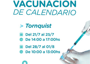 Tornquist: Horarios de vacunación de calendario durante el receso invernal