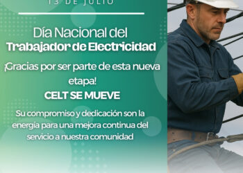 CELT INFORMA:  CON MOTIVO DE CELEBRARSE EL DIA DEL TRABAJADOR DE LA ENERGIA ELECTRICA NO HABRA ACTIVIDAD EL PROXIMO LUNES