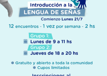 Se dictará en Tornquist un taller de Introducción a la Lengua de Señas