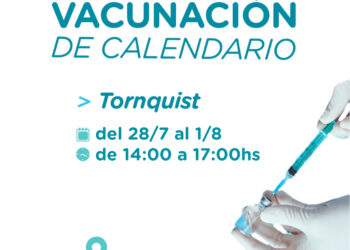 Tornquist: Horarios de vacunación de calendario durante el receso invernal