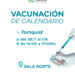 Tornquist: Horarios de vacunación de calendario durante el receso invernal