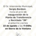 Invitación inauguración la planta de Transferencia y Separación “3R”