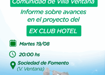 Encuentro informativo sobre los avances en el predio del Club Hotel de la Ventana
