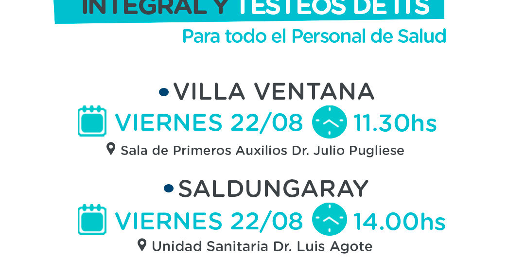 Capacitación para personal de salud sobre Salud Sexual Integral y testeos de ITS