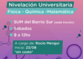 Juventudes brindará en Tornquist un Curso de Nivelación Universitaria