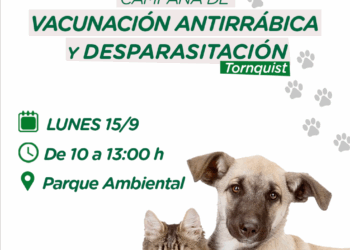 Lunes 15: nueva campaña de vacunación antirrábica en Tornquist