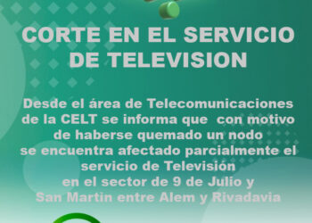 Corte en el sistema de televisión