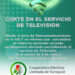 Corte en el sistema de televisión