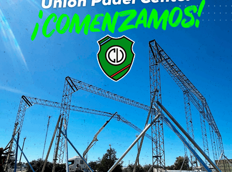 Campaña ‘Un metro cuadrado de hormigón’: Unión lanzó la construcción de sus canchas de padel