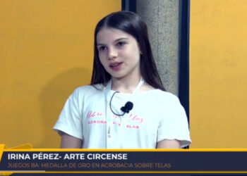 La acróbata Irina Pérez en lo más “alto” de la provincia 