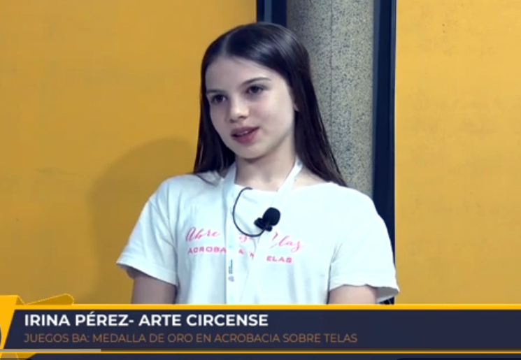 La acróbata Irina Pérez en lo más “alto” de la provincia