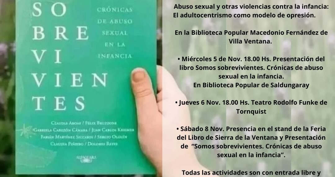 ADULTXS POR LOS DERECHOS DE LA INFANCIA: Silvia Piceda y Sebastian Cuattromo estarán nuevamente en la comarca