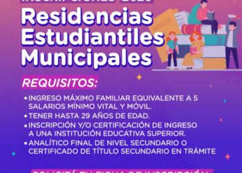 Inscripciones 2026a las residencias estudiantiles municipales