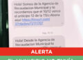 Alerta por mensajes falsos del municipio enviados a vecinos