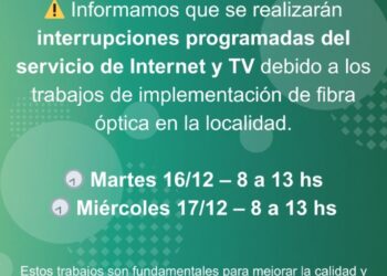 Interrupciones programadas en Villa Serrana La Gruta