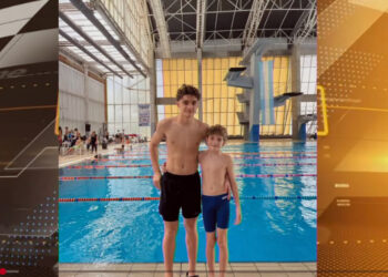 Francisco y Agustín Meriggi se destacan en natación