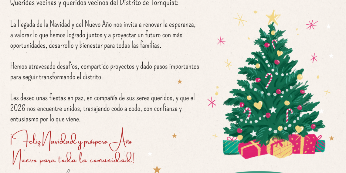 Saludo para estas fiestas de la Intendente Municipal