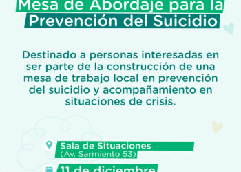 Convocatoria para la conformación de una mesa de abordaje para la prevención del suicidio