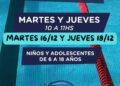 Se realiza martes y jueves la etapa de nivelación en la Escuela de Natación de Verano del CEF.Nº9.