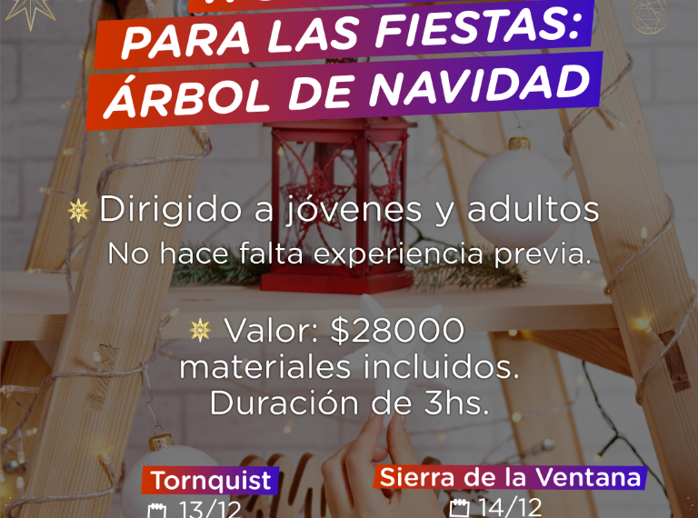 Se dictará un workshop de elaboración de arbolitos de navidad