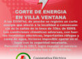 Corte de energia en Villa Ventana
